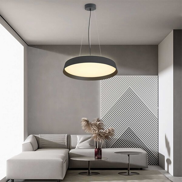 VK Light Eleso LED závěsné svítidlo ČernáØ600 mm