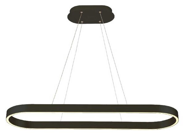 VK Light Orra LED závěsné elipsovité svítidlo Černá1200 mm