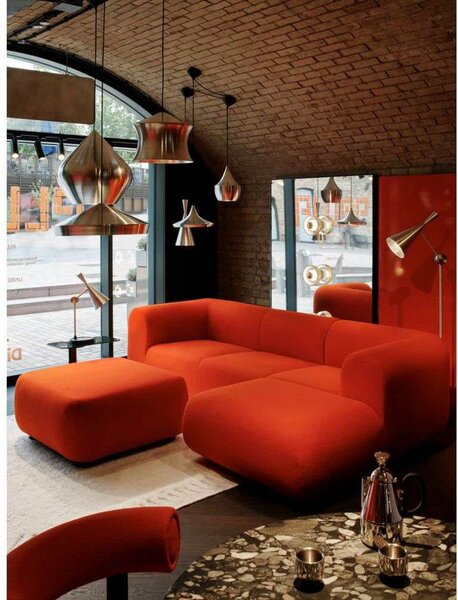 Závěsná svítidlo Tom Dixon, Metalická, Obývací pokoj, Hliník