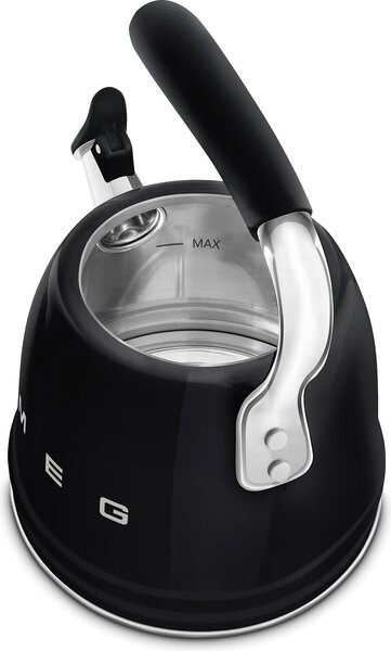 Smeg WKF01BL Varná konvice s píšťalkou 50's Style černá