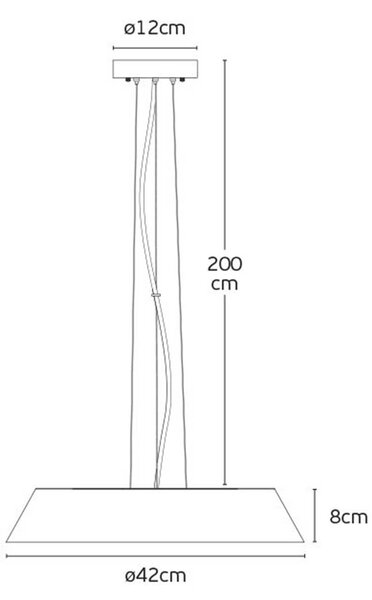 VK Light Woody LED závěsné kulaté dřevěné svítidlo Ø420 mmTmavě hnědá