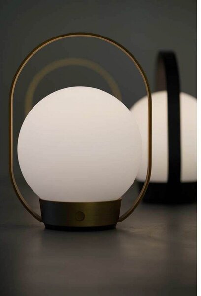 Stolní lampa ANTIDARK, Bílá, Ložnice, Hliník