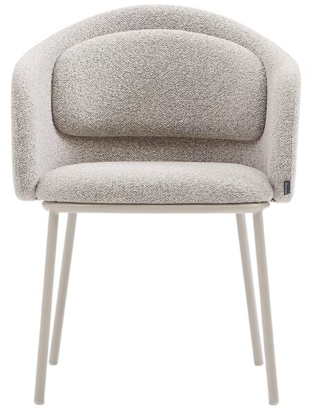 Béžová čalouněná jídelní židle Kave Home Minda
