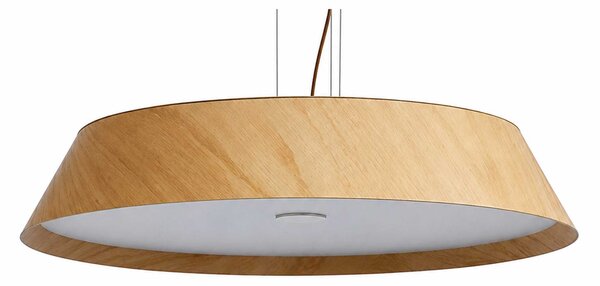 VK Light Woody LED závěsné kulaté dřevěné svítidlo Ø420 mmTmavě hnědá