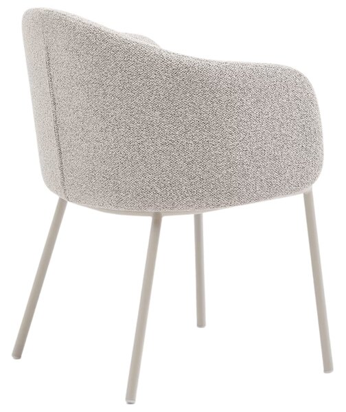 Béžová čalouněná jídelní židle Kave Home Minda