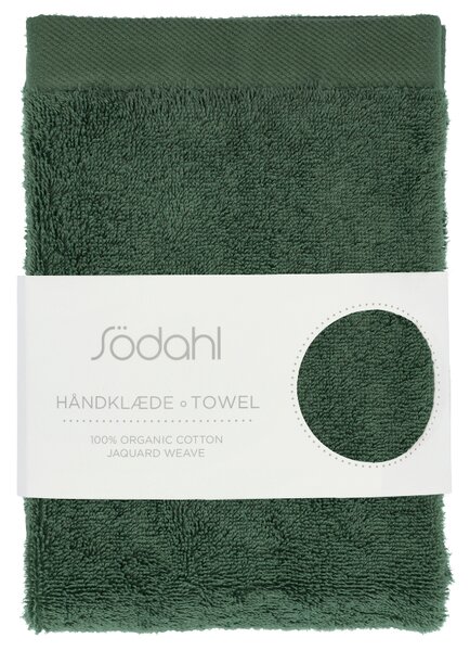Södahl Tmavě zelený bavlněný ručník Comfort 50 x 100 cm