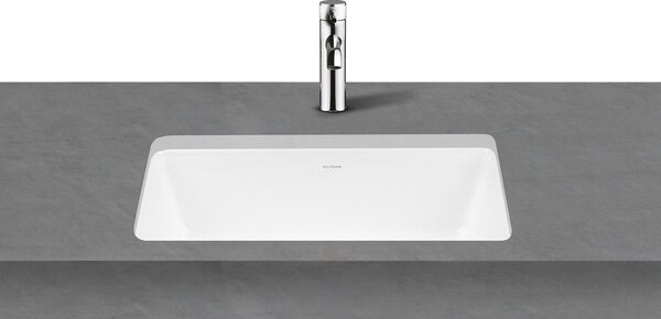 Oltens Drammen umyvadlo 48x36.5 cm obdélníkový pod pult bílá 40106000