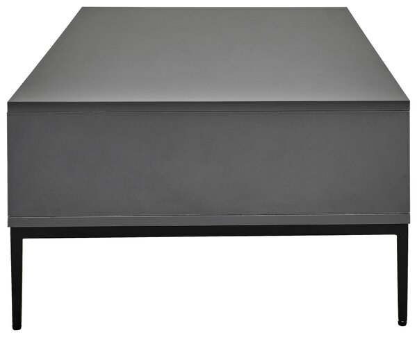 KONFERENČNÍ STOLEK, černá, kov, kompozitní dřevo, 140/40/70 cm MID.YOU - Konferenční stolky, Online Only