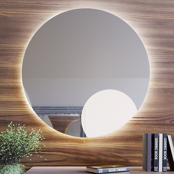 Baltica Design Bright zrcadlo 100x100 cm kulatý s osvětlením 5904107912684