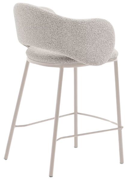 Béžová čalouněná barová židle Kave Home Maina 65 cm