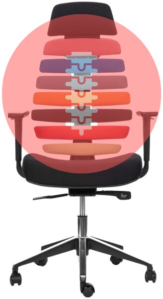 MERCURY Ergonomická kancelářská židle LOMAX - barevná látka / nosnost 150 kg