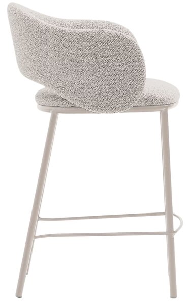 Béžová čalouněná barová židle Kave Home Maina 65 cm