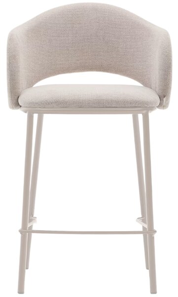 Béžová čalouněná barová židle Kave Home Maina II. 65 cm