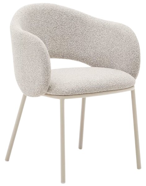 Béžová čalouněná jídelní židle Kave Home Maina