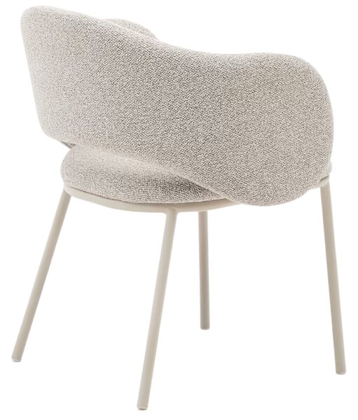 Béžová čalouněná jídelní židle Kave Home Maina