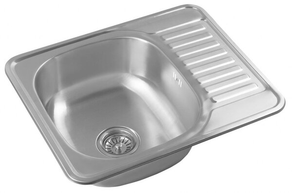 AQUALINE - Nerezový vestavný dřez s odkapem, 58x18x48cm AQ5848B