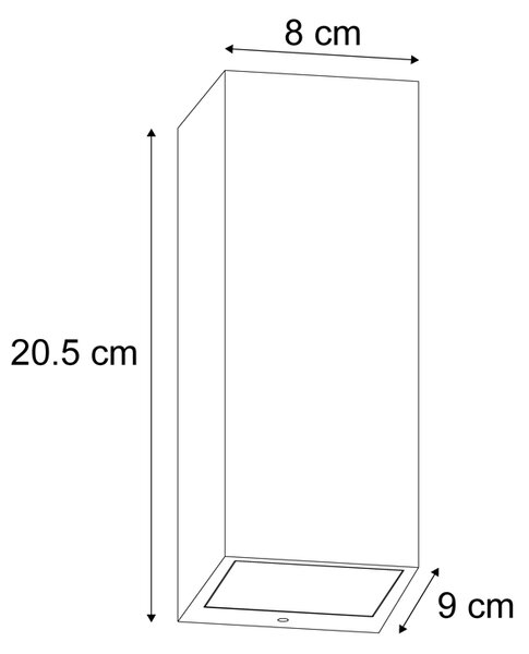 Moderní nástěnné svítidlo tmavě zelené 2-světla GU10 70mm IP54 - Baleno