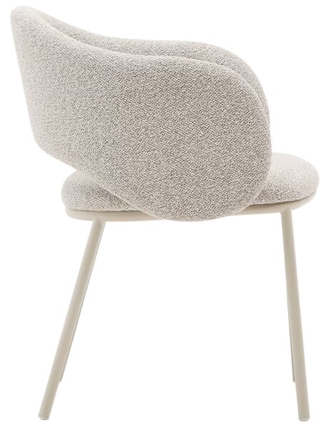 Béžová čalouněná jídelní židle Kave Home Maina