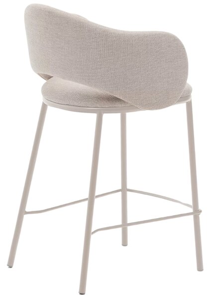 Béžová čalouněná barová židle Kave Home Maina II. 65 cm