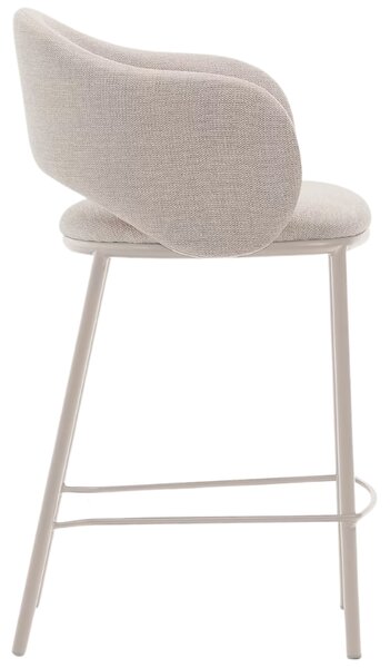 Béžová čalouněná barová židle Kave Home Maina II. 65 cm