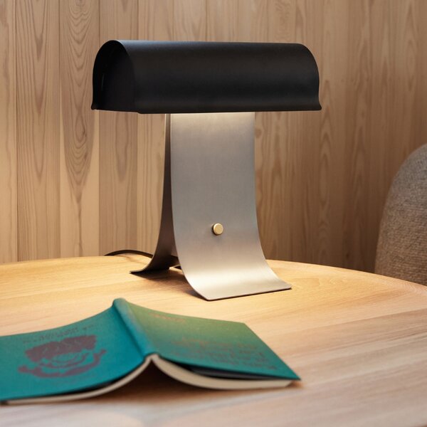 Northern Černá kovová stolní LED lampa Archive 25 cm