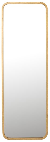 -25 % Dny MOMENTI– Zlaté kovové nástěnné zrcadlo J-line Monna 119,5 x 40,5 cm