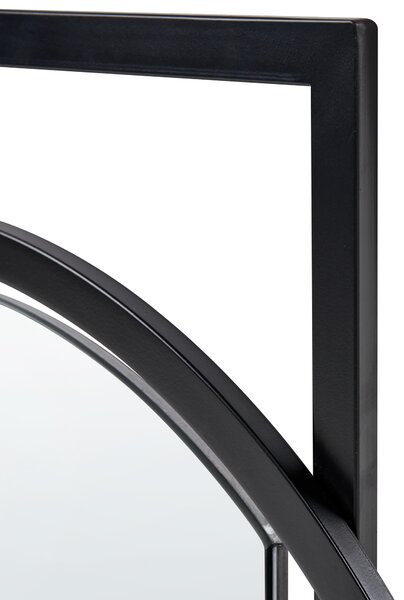 Zrcadlo AUXY 78 cm 70 cm Kov Černá