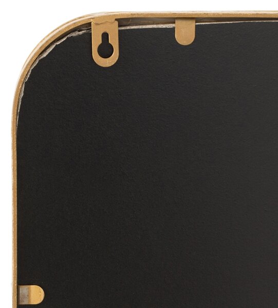 -25 % Dny MOMENTI– Zlaté kovové nástěnné zrcadlo J-line Monna 119,5 x 40,5 cm