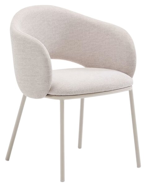 Béžová čalouněná jídelní židle Kave Home Maina II