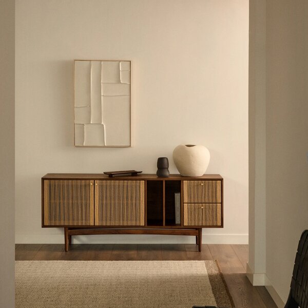 Abstraktní obraz Kave Home Klis 90 x 60 cm