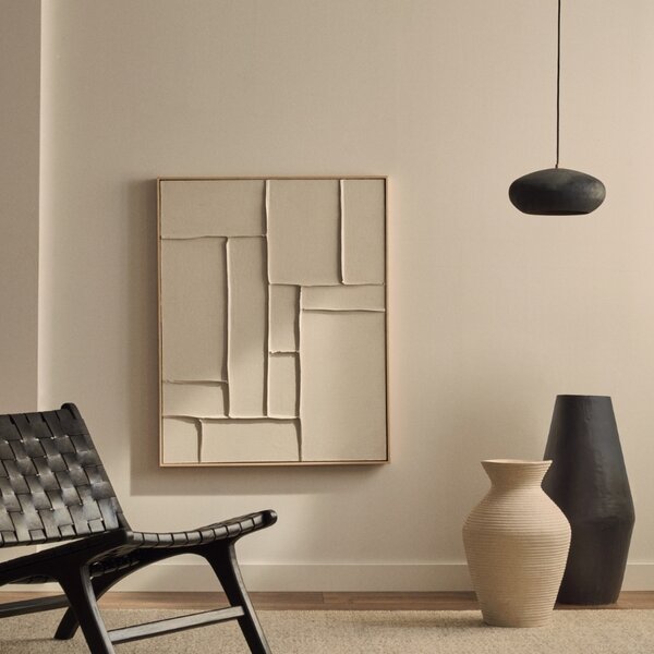 Abstraktní obraz Kave Home Klis 90 x 60 cm