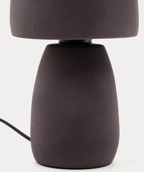 Hnědá terakotová stolní lampa Kave Home Tandy
