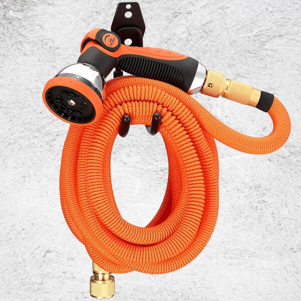Flexibilní zahradní hadice vč. postřikovací sprchy oranžová 30 m 109325