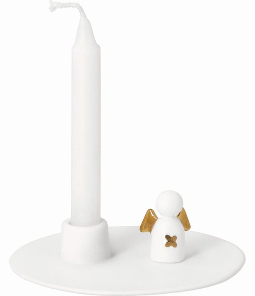 Räder Porcelánový svícen s andělíčkem pro štěstí
