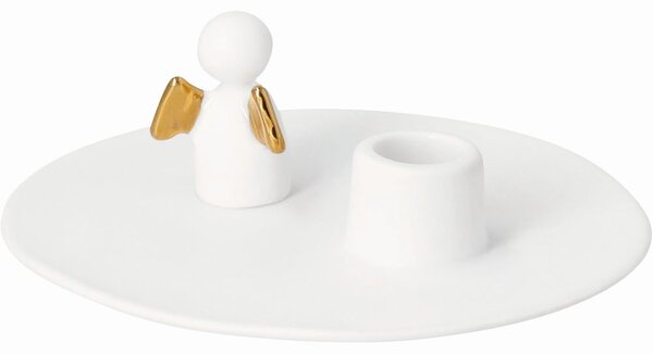 Räder Porcelánový svícen s andělíčkem pro štěstí
