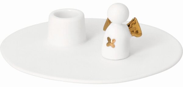 Räder Porcelánový svícen s andělíčkem pro štěstí