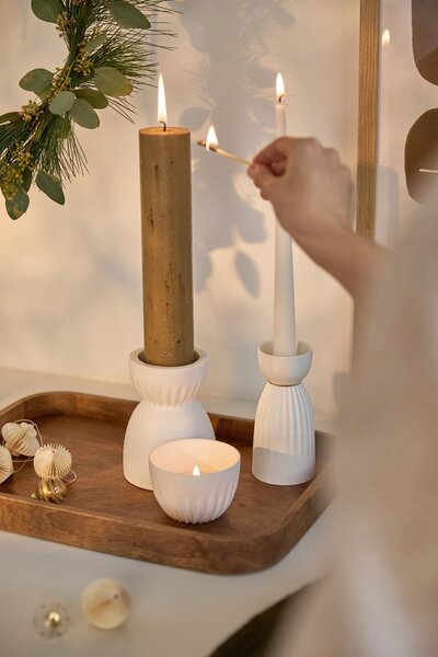Räder Porcelánový svícen Gold Band