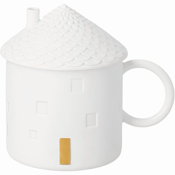 Räder Porcelánový hrnek House Cup s víčkem Chimney