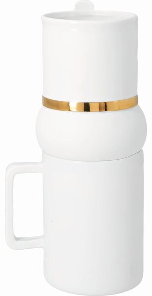 Räder Porcelánový hrnek Magnus s víčkem