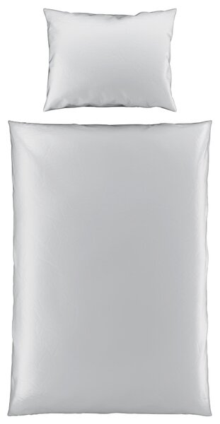 POVLEČENÍ satén barvy stříbra 140/220 cm Novel - Povlečení