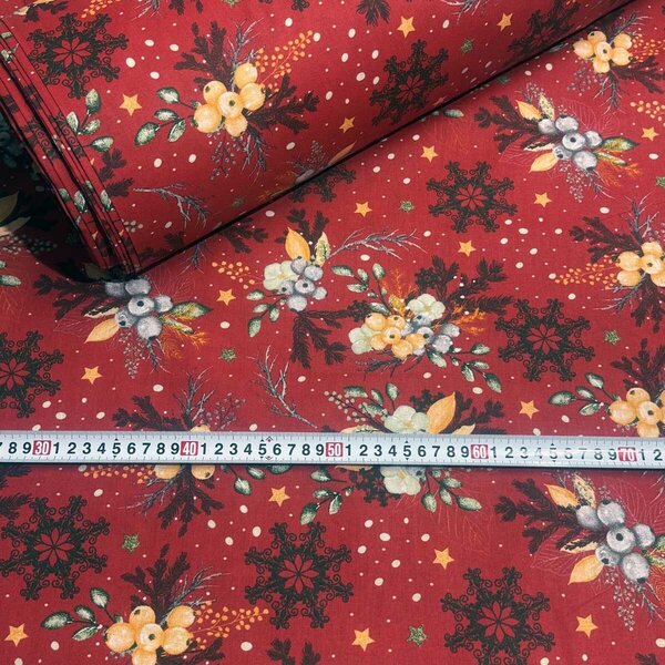 Modrnatex Vánoční látka, metráž 160 cm, vzor 1133-2