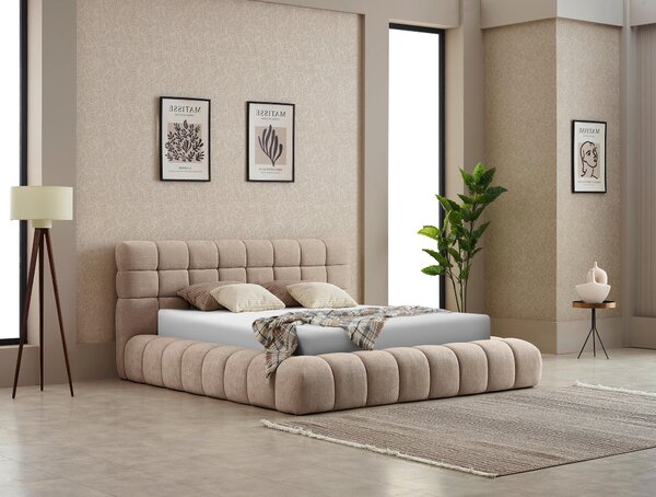 ČALOUNĚNÁ POSTEL, 180/200 cm, přírodní barvy Livetastic - Postele s úložným prostorem, Online Only