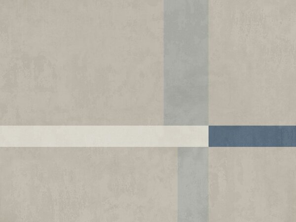 Fototapety Abstraktní béžové a šedé obdélníky s modrým akcentem, Fototapety geometrie, w05891v2 : uwalls.cz