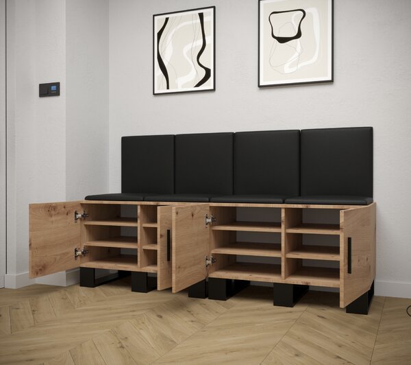 Předsíňová sestava Amanda 20 (dub artisan + bílá)