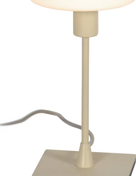 Steinhauer Stolní lampa Ancilla, krémová, výška 33 cm, kov, sklo, E14, Krémová / jantar, Obývací pokoj / jídelna, kov