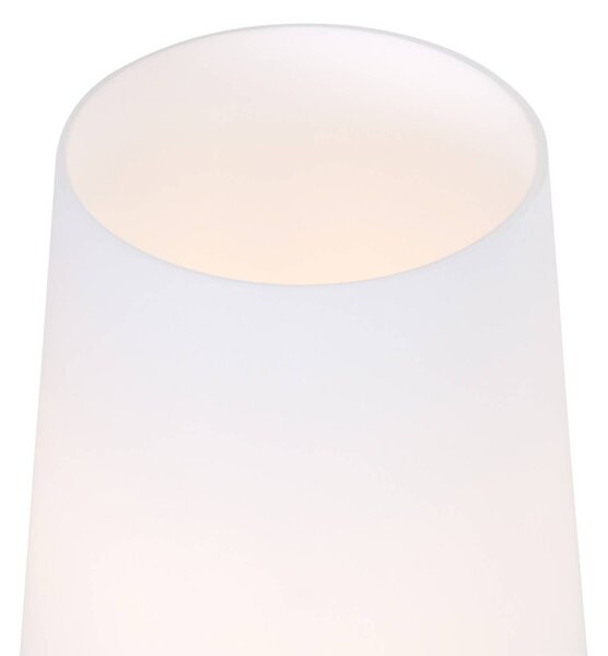Steinhauer Stolní lampa Ancilla, ocel, výška 26 cm, kov, sklo, E27, Hliník / šedá / zinek, Obývací pokoj / jídelna, kov