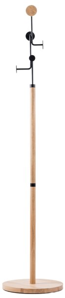 -25 % Dny MOMENTI– Gazzda Černý dubový věšák Hook 170 cm
