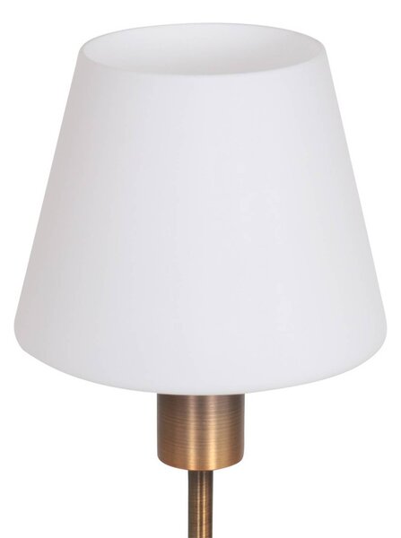 Steinhauer Stolní lampa Ancilla, bronzová, výška 33 cm, kov, sklo, E14, Bronz / starožitná mosaz, Obývací pokoj / jídelna, kov