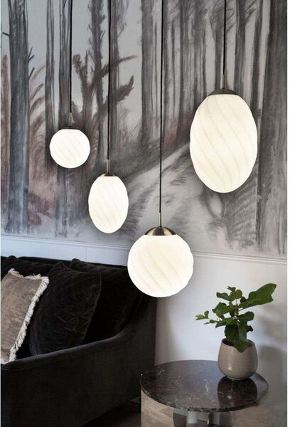 Závěsná svítidlo Halo Design, Bílá, Jídelna, Kov