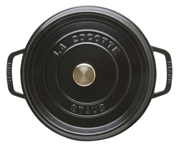 Litinový hrnec Staub 24 cm, černý